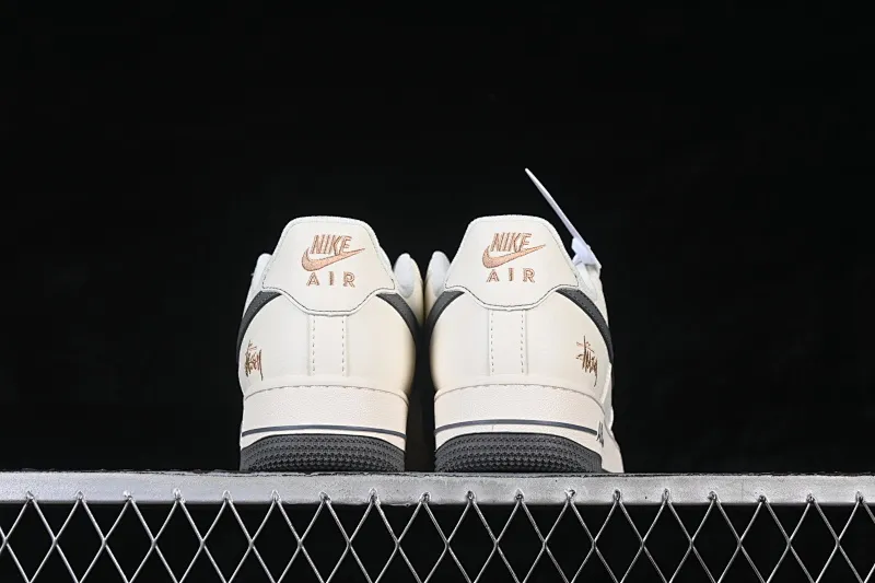 All categories Nk Air Force 1 Air Force series Nk Air Force 1 Low Air Force low-top Nike Air Force 1'07 Low Stusi co-branded rice dark gray gold label Air Force 1 low-top casual sneakers XX3168-223